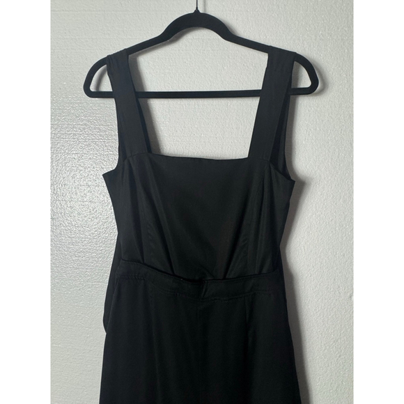 VETTA Black Square Neck Apron Jumpsuit Size 6 - Picture 3 of 7